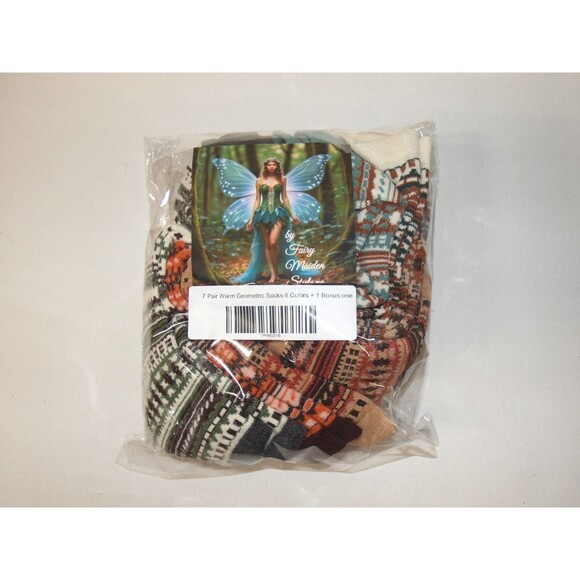 7 Pair Women's Warm Winter Socks Mid Calf 6 colors & 1 Random Bonus Pair NEW - Picture 12 of 12